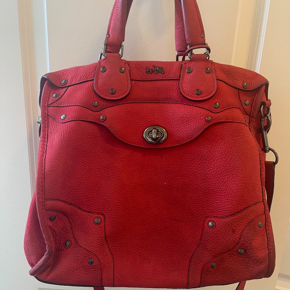 Coach Elevated Rhyder 33 Suede in Red Lyst
